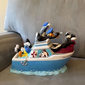 Warner Bros. Studio Store LT Boat Cookie Jar 2000